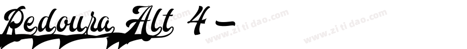 Redoura Alt 4字体转换